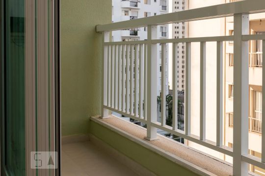 Varanda da Sala de apartamento à venda com 1 quarto, 38m² em Vila Clementino, São Paulo