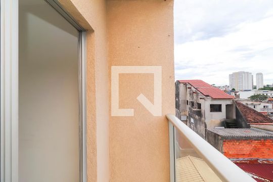 Varanda da Sala de apartamento à venda com 2 quartos, 56m² em Jardim Santo Antônio, São Paulo