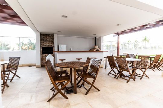 Área comum - Churrasqueira de apartamento para alugar com 1 quarto, 46m² em Sul (águas Claras), Brasília