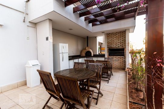 Área comum - Churrasqueira de apartamento para alugar com 1 quarto, 46m² em Sul (águas Claras), Brasília