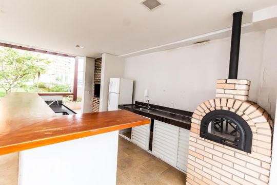 Área comum - Churrasqueira de apartamento para alugar com 1 quarto, 46m² em Sul (águas Claras), Brasília