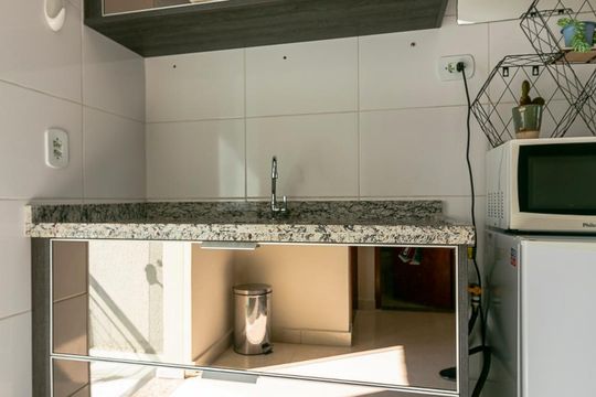 Cozinha - Armário de apartamento à venda com 1 quarto, 40m² em Vila Esperança, São Paulo