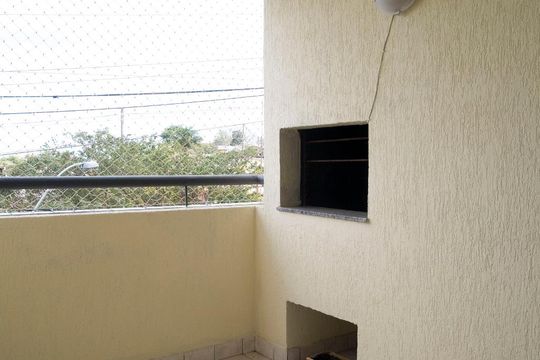 Varanda da Sala de apartamento à venda com 2 quartos, 73m² em Jardim do Salso, Porto Alegre