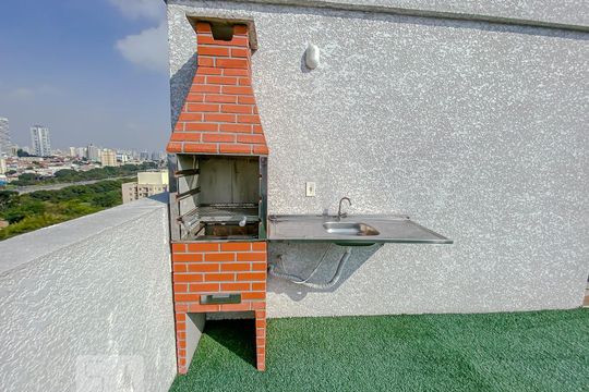 Área comum - Churrasqueira de apartamento para alugar com 1 quarto, 30m² em Penha de França, São Paulo
