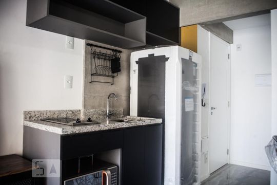 Cozinha de kitnet/studio à venda com 1 quarto, 31m² em Consolação, São Paulo