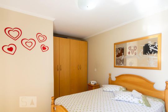 Suíte 1 de apartamento à venda com 2 quartos, 67m² em Vila Metalúrgica, Santo André