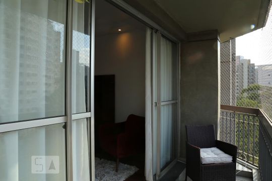 Varanda da Sala de apartamento à venda com 4 quartos, 160m² em Vila Andrade, São Paulo