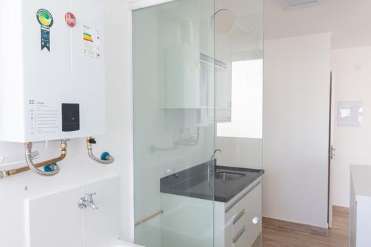 Área de Serviço de apartamento para alugar com 2 quartos, 58m² em Jardim Paulistano, São Paulo