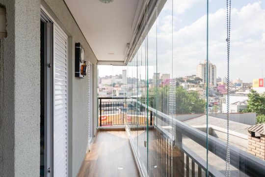 Varanda da Sala de apartamento à venda com 2 quartos, 72m² em Cidade Miramar, São Bernardo do Campo