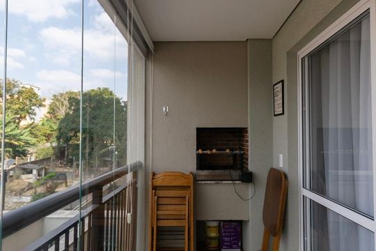 Varanda da Sala de apartamento à venda com 2 quartos, 72m² em Cidade Miramar, São Bernardo do Campo