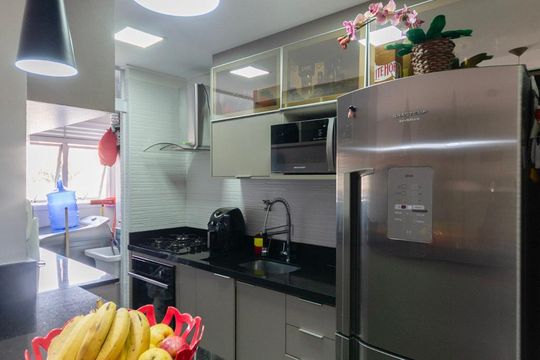 Cozinha de apartamento à venda com 2 quartos, 72m² em Cidade Miramar, São Bernardo do Campo