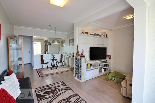 Sala  de apartamento à venda com 2 quartos, 75m² em Vila Euclides, São Bernardo do Campo