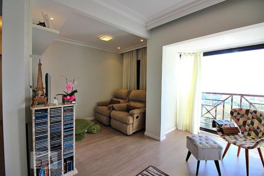 Sala  de apartamento à venda com 2 quartos, 75m² em Vila Euclides, São Bernardo do Campo