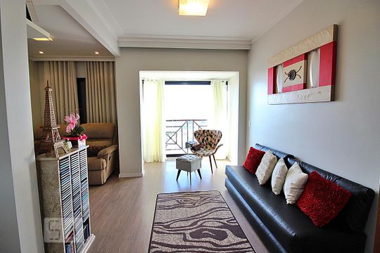 Sala  de apartamento à venda com 2 quartos, 75m² em Vila Euclides, São Bernardo do Campo