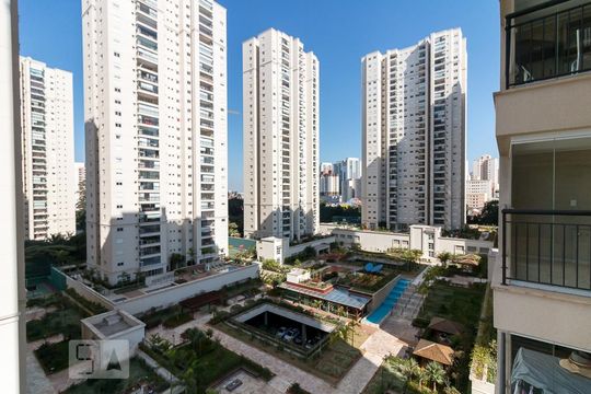 Vista varanda gourmet de kitnet/studio para alugar com 1 quarto, 38m² em Jardim Flor da Montanha, Guarulhos