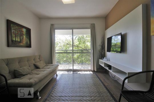 Sala de apartamento para alugar com 1 quarto, 59m² em Jardim Leonor, São Paulo