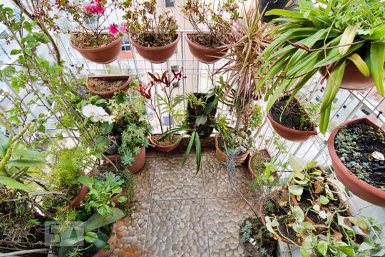 Varanda da Sala de apartamento para alugar com 3 quartos, 95m² em Vila Andrade, São Paulo