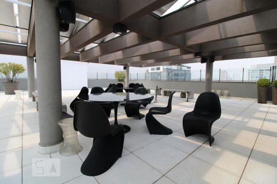 Área comum de kitnet/studio para alugar com 1 quarto, 35m² em Campo Belo, São Paulo