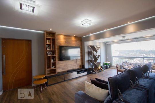 Sala de apartamento para alugar com 2 quartos, 108m² em Cidade Monções, São Paulo
