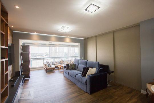 Sala de apartamento para alugar com 2 quartos, 108m² em Cidade Monções, São Paulo