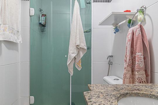 Banheiro Social de apartamento para alugar com 4 quartos, 120m² em Pechincha, Rio de Janeiro