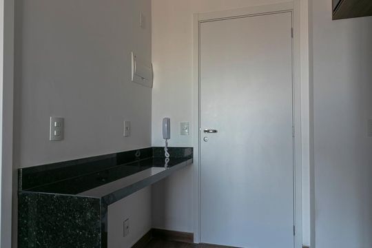 Entrada / Cozinha de kitnet/studio para alugar com 1 quarto, 25m² em Belenzinho, São Paulo