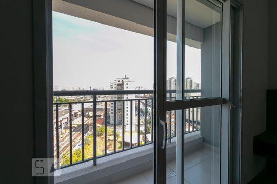 Varanda de kitnet/studio para alugar com 1 quarto, 25m² em Belenzinho, São Paulo