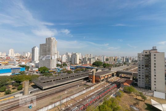 Varanda - Vista de kitnet/studio para alugar com 1 quarto, 25m² em Belenzinho, São Paulo