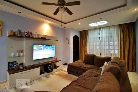 Sala de casa à venda com 3 quartos, 178m² em Parque Marajoara, Santo André