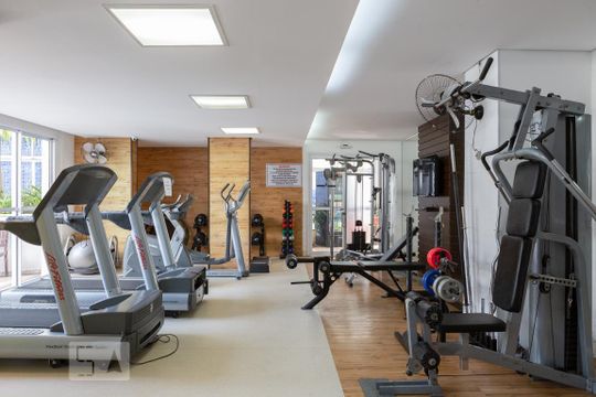 Área comum - Academia de apartamento para alugar com 1 quarto, 70m² em Barra Funda, São Paulo