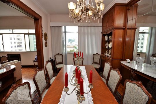 Sala de Jantar de apartamento à venda com 3 quartos, 277m² em Laranjeiras, Rio de Janeiro