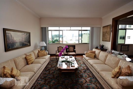 Sala 1 de apartamento à venda com 3 quartos, 277m² em Laranjeiras, Rio de Janeiro