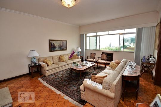Sala 1 de apartamento à venda com 3 quartos, 277m² em Laranjeiras, Rio de Janeiro