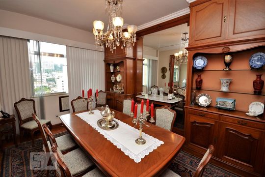 Sala de Jantar de apartamento à venda com 3 quartos, 277m² em Laranjeiras, Rio de Janeiro