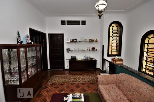 Sala 1 de casa para alugar com 4 quartos, 450m² em Cosme Velho, Rio de Janeiro