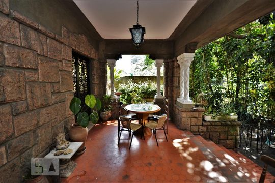 Varanda da Sala de casa para alugar com 4 quartos, 450m² em Cosme Velho, Rio de Janeiro