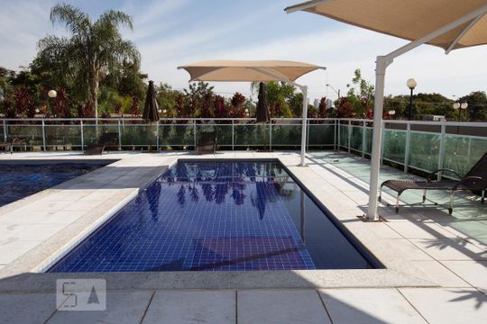 Área comum - piscina infantil de apartamento para alugar com 2 quartos, 45m² em Residencial Jequitibá, Ribeirão Preto