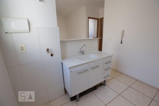 Cozinha de apartamento para alugar com 2 quartos, 45m² em Residencial Jequitibá, Ribeirão Preto
