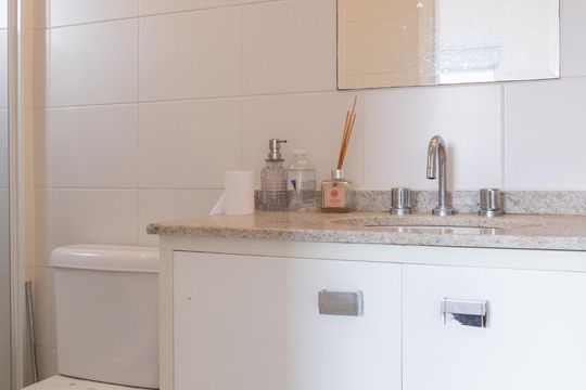 Banheiro da Suíte 3 de apartamento à venda com 3 quartos, 133m² em Lapa, São Paulo