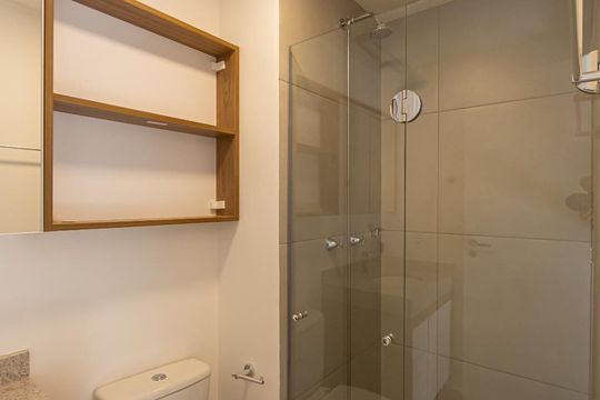 Banheiro Social de apartamento para alugar com 2 quartos, 50m² em Brás, São Paulo
