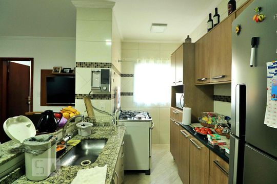 Cozinha de apartamento à venda com 3 quartos, 152m² em Vila Curuca, Santo André