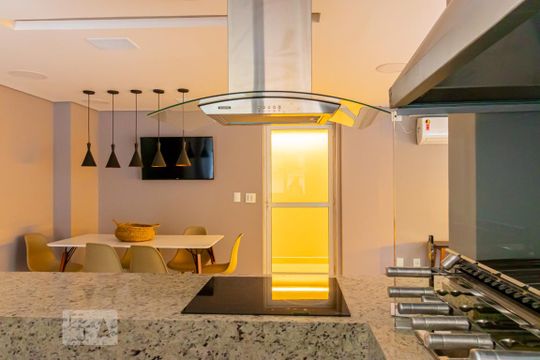 Área comum - Área Gourmet de kitnet/studio à venda com 1 quarto, 77m² em Aclimação, São Paulo