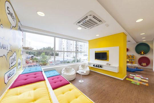 Área comum - Brinquedoteca de kitnet/studio à venda com 1 quarto, 49m² em Bela Vista, São Paulo