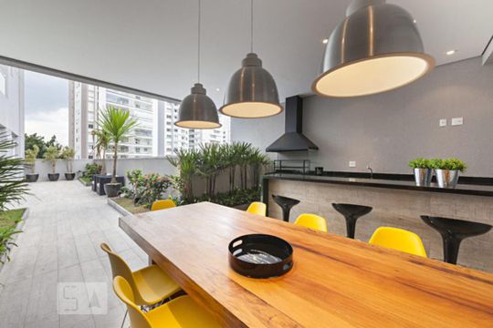 Área comum - Churrasqueira de kitnet/studio à venda com 1 quarto, 49m² em Bela Vista, São Paulo