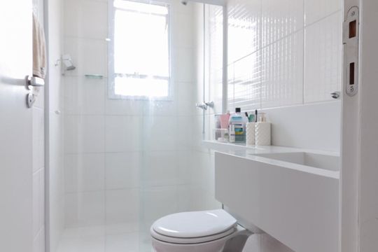 Banheiro de apartamento à venda com 2 quartos, 46m² em Colônia (zona Leste), São Paulo