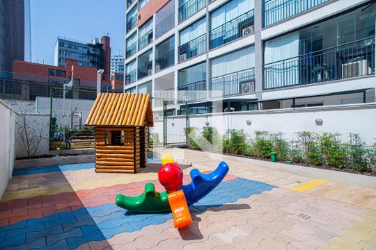 Área comum - Playground de kitnet/studio para alugar com 1 quarto, 24m² em Consolação, São Paulo