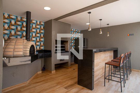 Área comum - Churrasqueira de kitnet/studio para alugar com 1 quarto, 24m² em Consolação, São Paulo