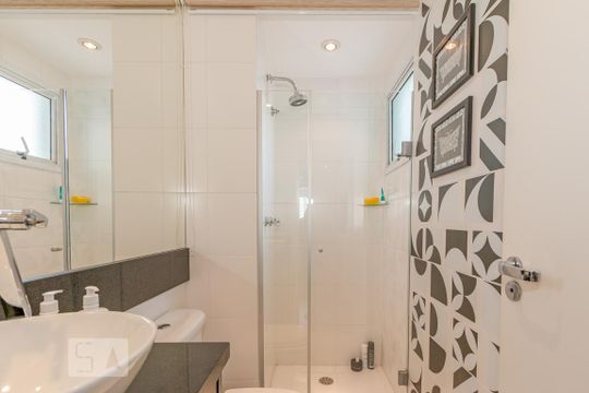 Banheiro de apartamento à venda com 2 quartos, 83m² em Vila Cruzeiro, São Paulo