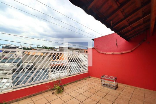 Varanda do Quarto 3 - Suíte de casa à venda com 3 quartos, 300m² em Vila Palmares, Santo André
