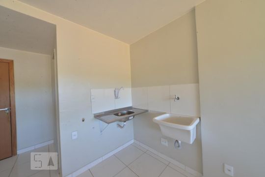 Cozinha de apartamento para alugar com 1 quarto, 22m² em Asa Norte, Brasília